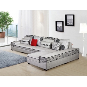offwhite corner sofa with elaborate design